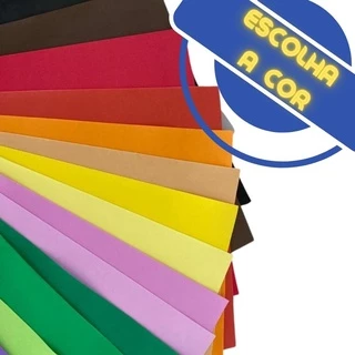 Placas De EVA 40x40 - Kit com 10 folhas - Escolha UMA cor