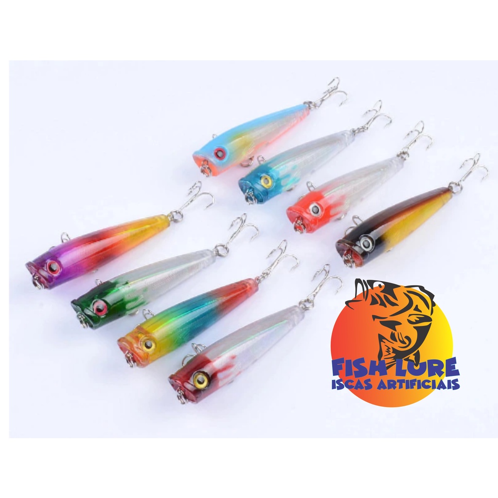 Kit Isca Artificial de Superfície Popper - Kit com 8 Unidades (Coleção ...