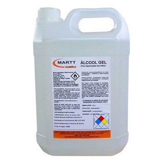 Alcool Em Gel 70% 5 Litros Martt