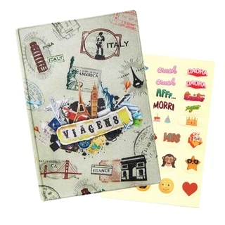 Álbum de 500 fotos 10x15 Viagens + ADESIVO em Oferta na Shopee