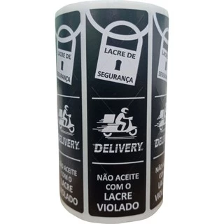 2000 LACRES DE SEGURANÇA PRA DELIVERY 10X3 Cm - IFOOD, 99 FOOD
