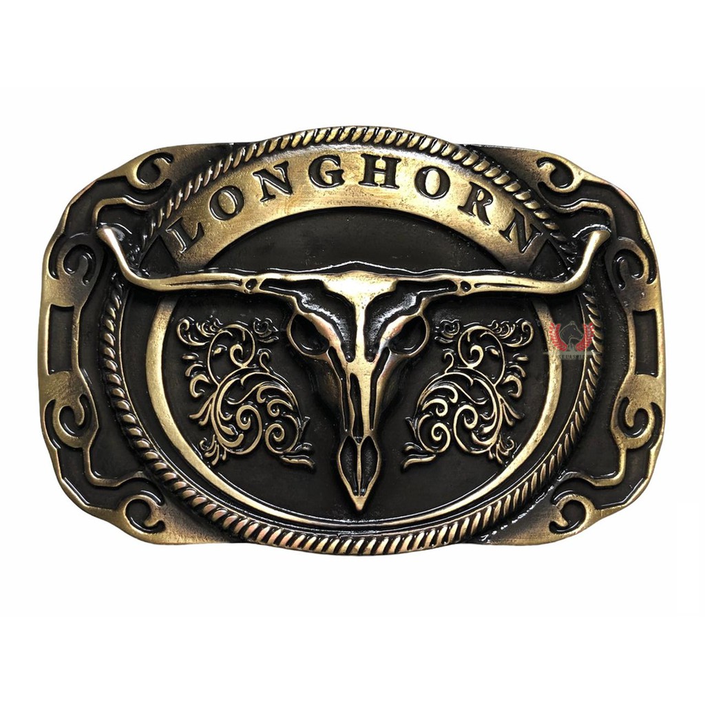 fivela-country-para-cinto-de-couro-cowboy-texas-longhorn-escorrega-o