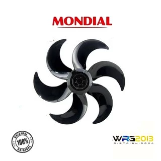 Hélice Ventilador Mondial Vt-31 30cm 6 Pás Preta Original