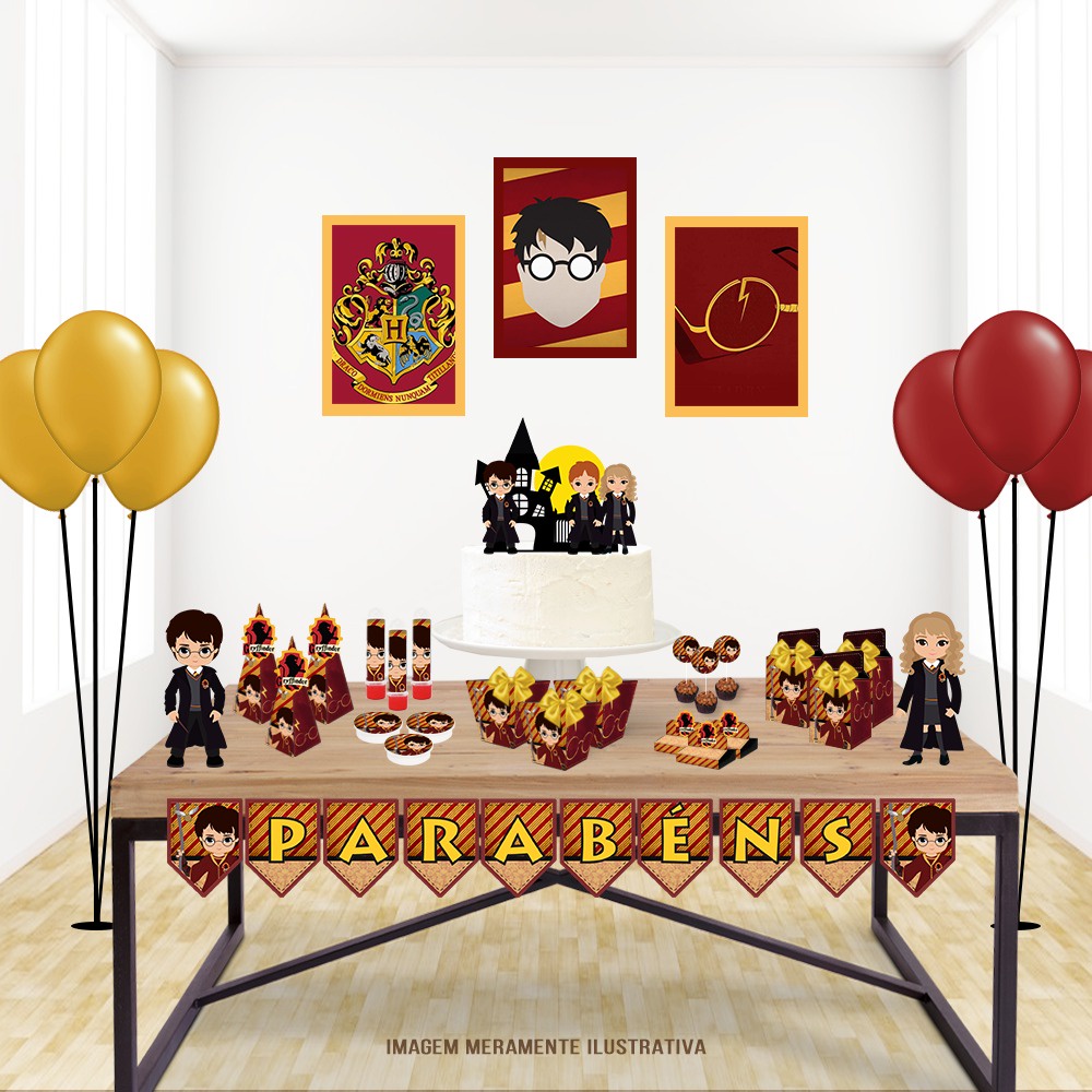 Kit decoração harry potter festa em casa