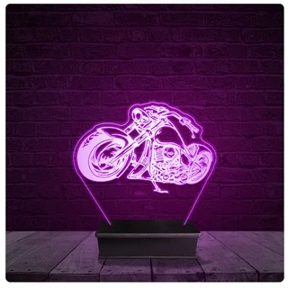 Luminária e Abajur Acrílico Led - Moto Custom Presente 10