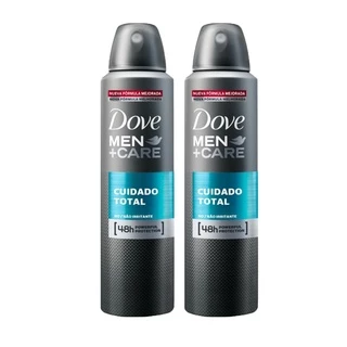 Kit 2 Desodorantes Dove Men+Care Antitranspirante Aerossol Cuidado Total 150 ml