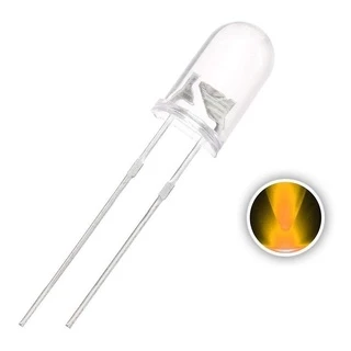 Kit Led 5Mm Alto Brilho - 100 Peças Amarelo
