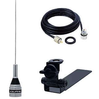 Antena Móvel Vhf M-300c Suporte Caminhonete M-650 Cabo Coxial 3,5mts M-801K