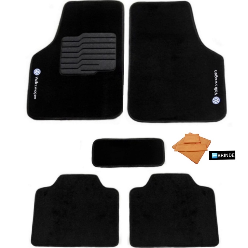 Jogo Tapete De Carpete Automotivo Universal Volkswagen Golf 1999-2019