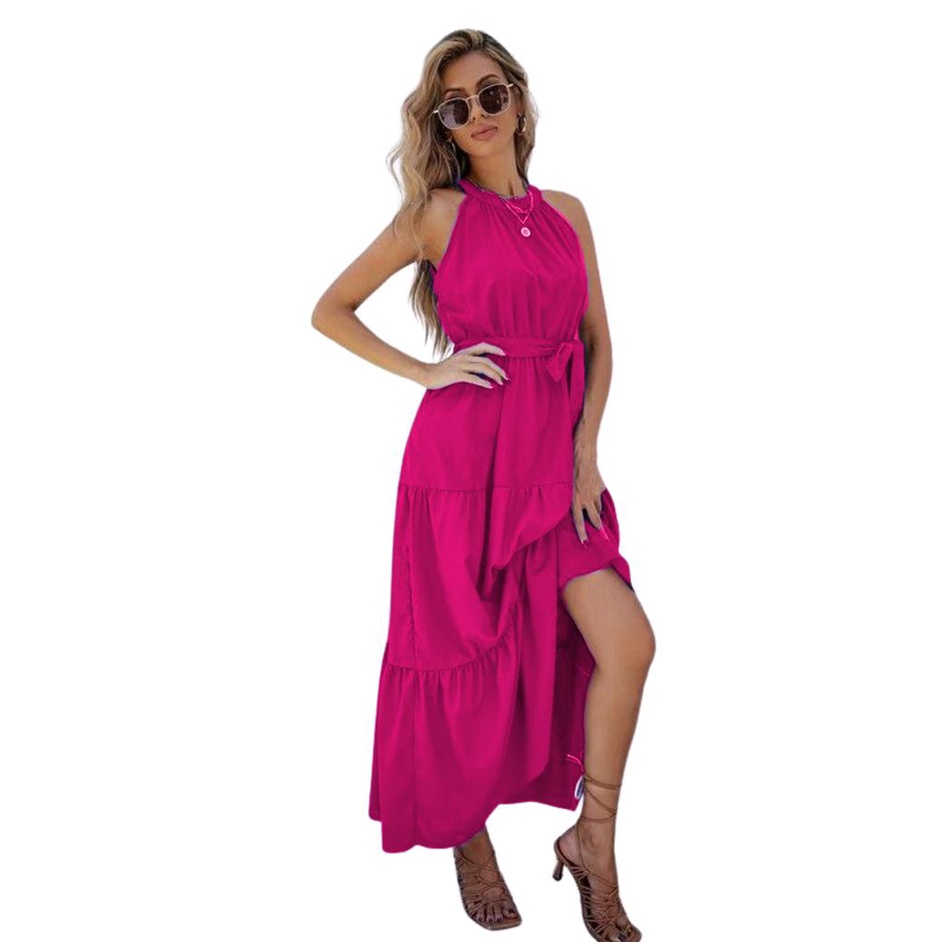 Vestido Longo Feminino KISSOURBABY - Manga Curta E Solto Para Bebê