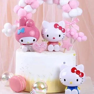 Hello Kitty Grande Princesa Topper Bolo De Aniversário em Oferta na Shopee