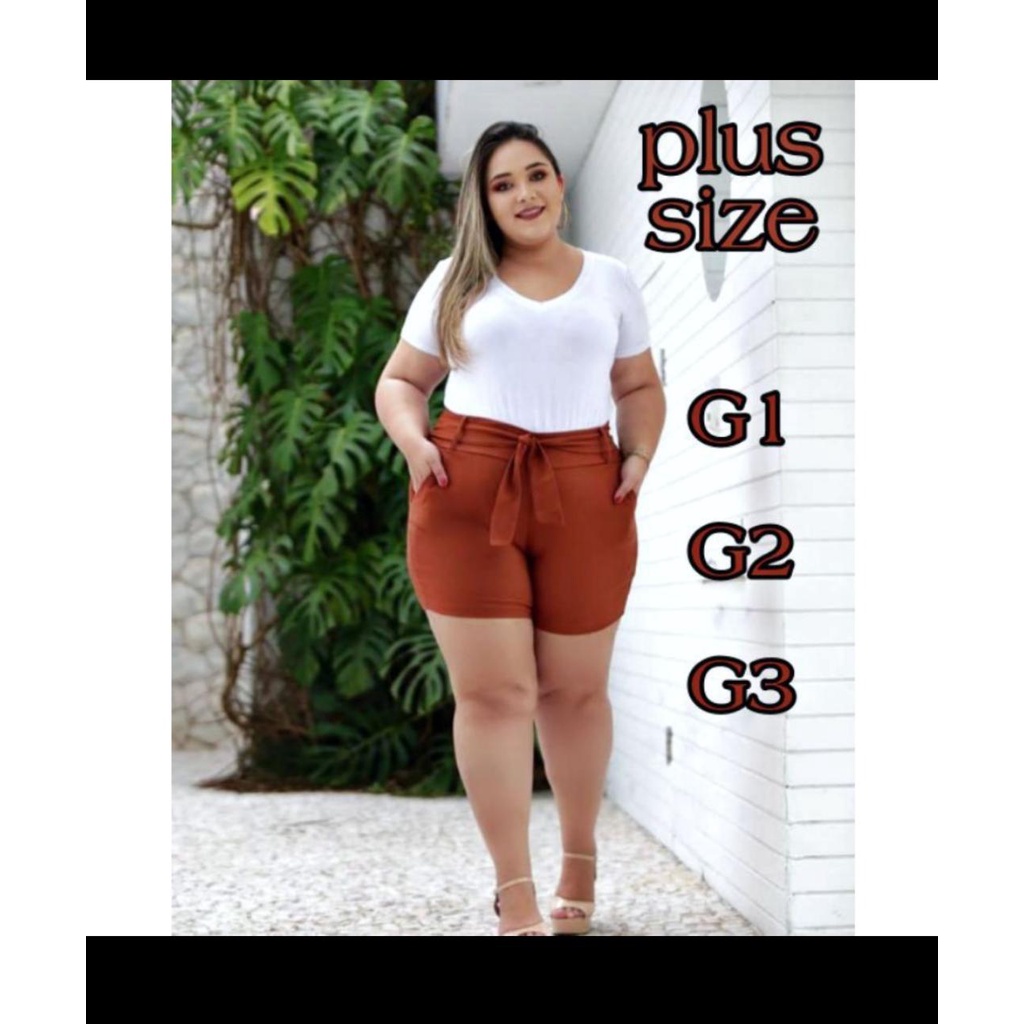 Bermudas bengaline best sale plus size