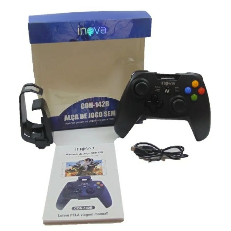 Controle Para Jogar No Celular Joystick Gamer Bluetooth 142b