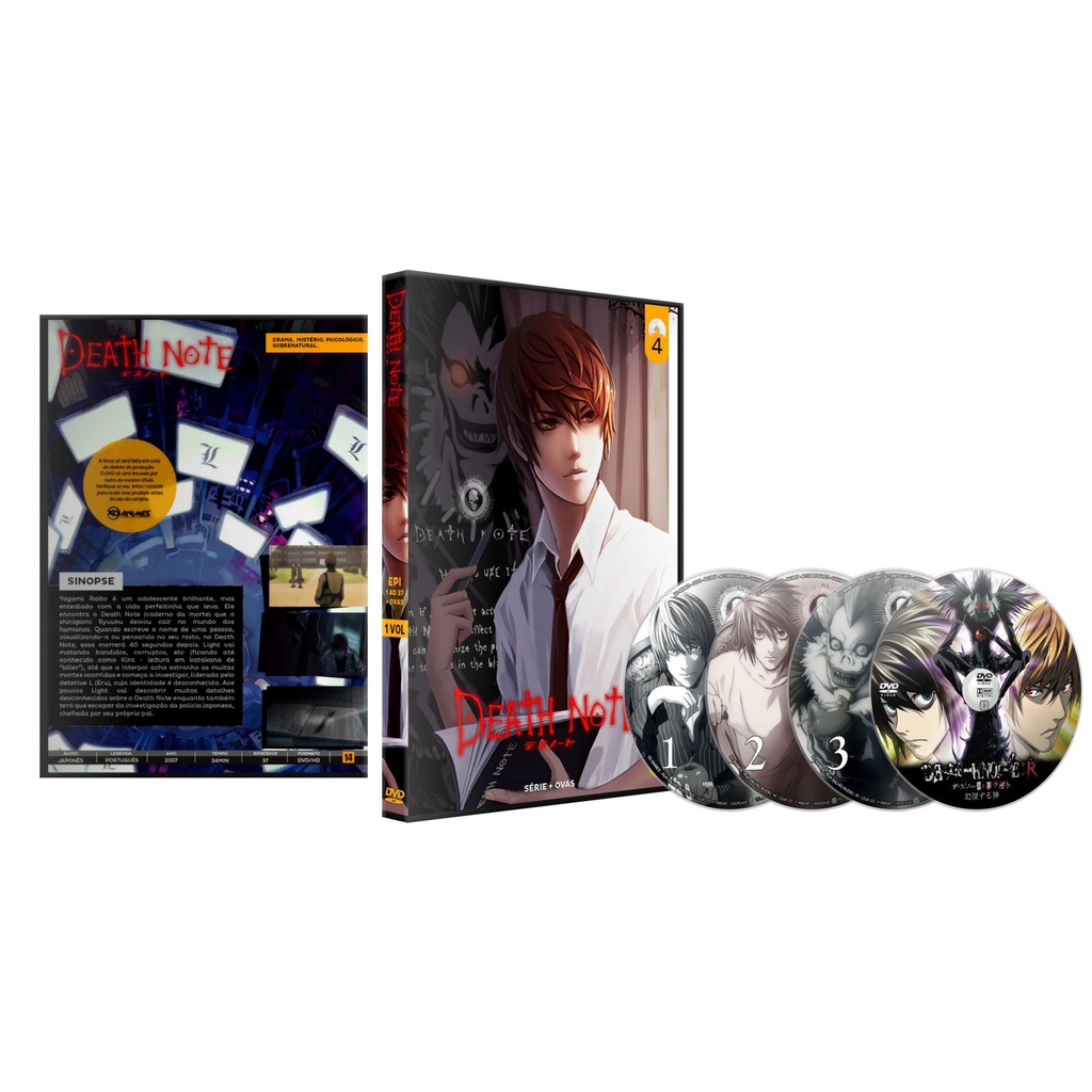 Dvd Death Note Série Completa + Ovas + Live Action + Dorama | Shopee Brasil