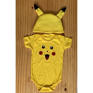 Fantasia Pikachu Pokémon Mesversário Bebê