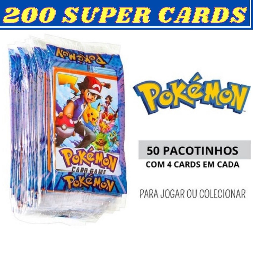 Kit 50 Pacotinhos = 200 Cards Roblox Para Crianças Coleção