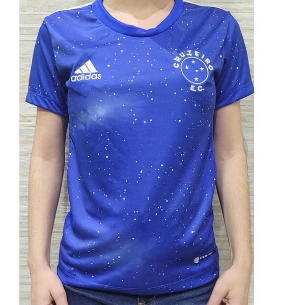 Camisa Cruzeiro 2022/2023 Azul Feminina