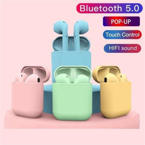Fone de Ouvido Bluetooth colorido In Pods True 5.0 Versão Sem Fio Pronta entrega Brasil