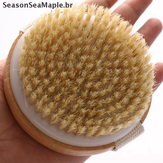 Escova De Banho De Madeira Para Massagem Corporal