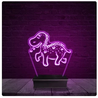 Luminária e Abajur Acrílico Led - Dinossauro 14