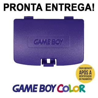 Tampa Gameboy Color Purple Gbc Tampinha Game Boy Pilha Door Nova!