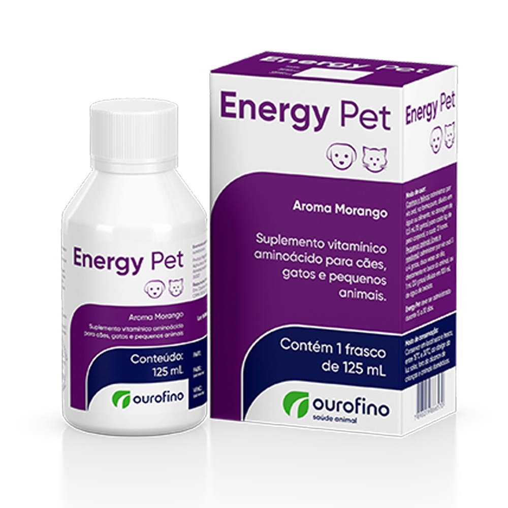 Energy Pet 125 Ml - Vitamina Para Cachorro Engordar Ourofino | Shopee ...