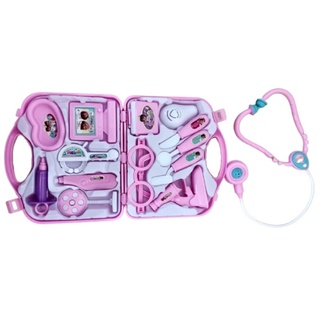 Conjunto Kit Maleta Infantil de Médico Enfermeira Doutora Para Menina Criança Médica - Resistente Educativo e Divertido