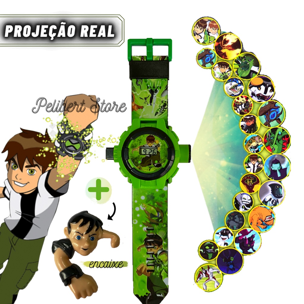 Relógio Infantil Projetor do Desenho Ben 10 Omnitrix | Shopee Brasil