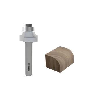 Fresa Meia Esfera com Ponta U Haste 6mm 1974095.01 Radix