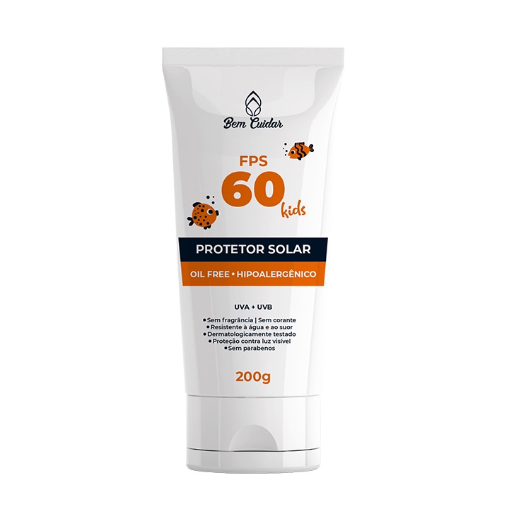 Protetor Solar Bem Cuidar Kids Corporal FPS 60 – 200G | Shopee Brasil