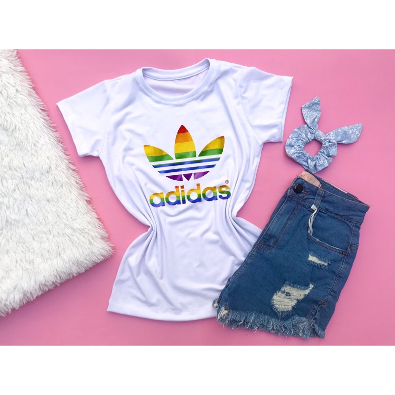 Blusa store adidas colorida