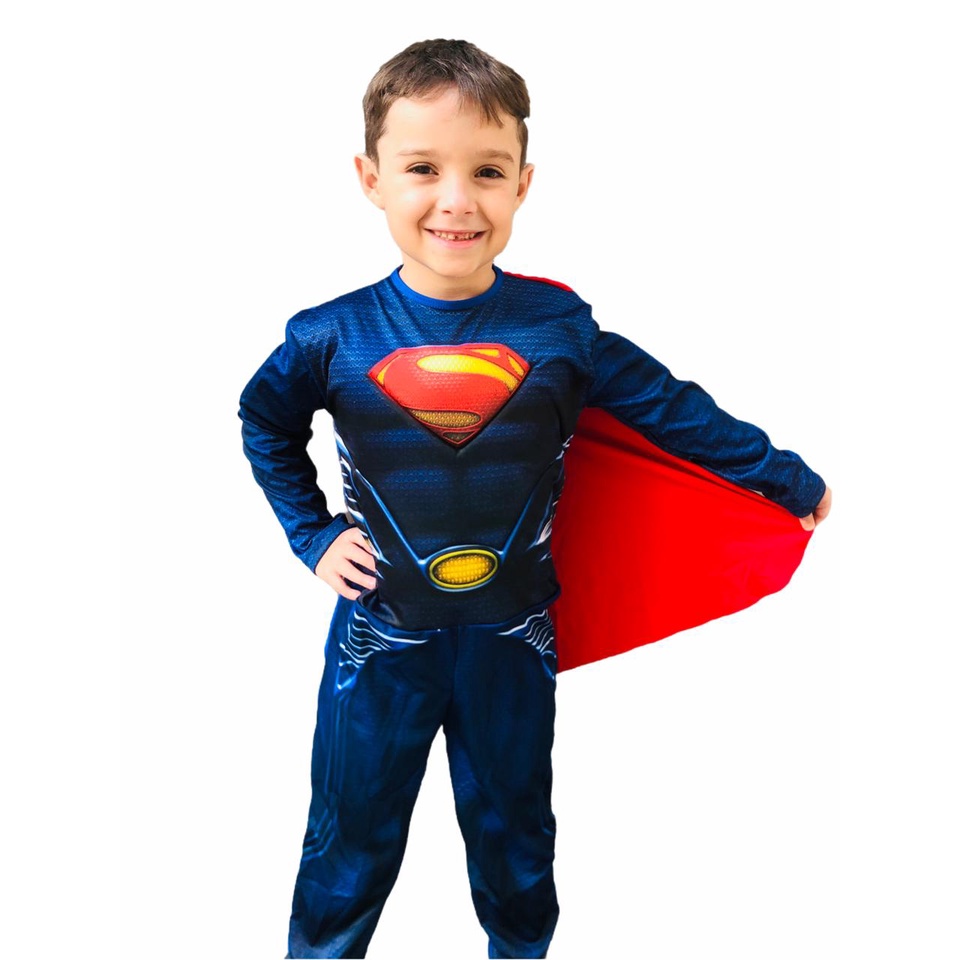 Fantasia Infantil Personagem Super Man - Super Homem com músculos ...