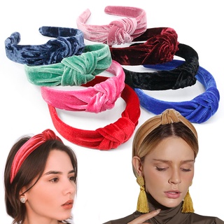 Tiara Nó Turbante Xadrez Laço Tecido Forrado Feminino Acessorio De Cabelo  Moda Inverno