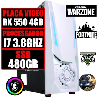 Pc Gamer Branco I5 16g Ram Ssd 240gb Tela 23 Placa Vídeo 4gb