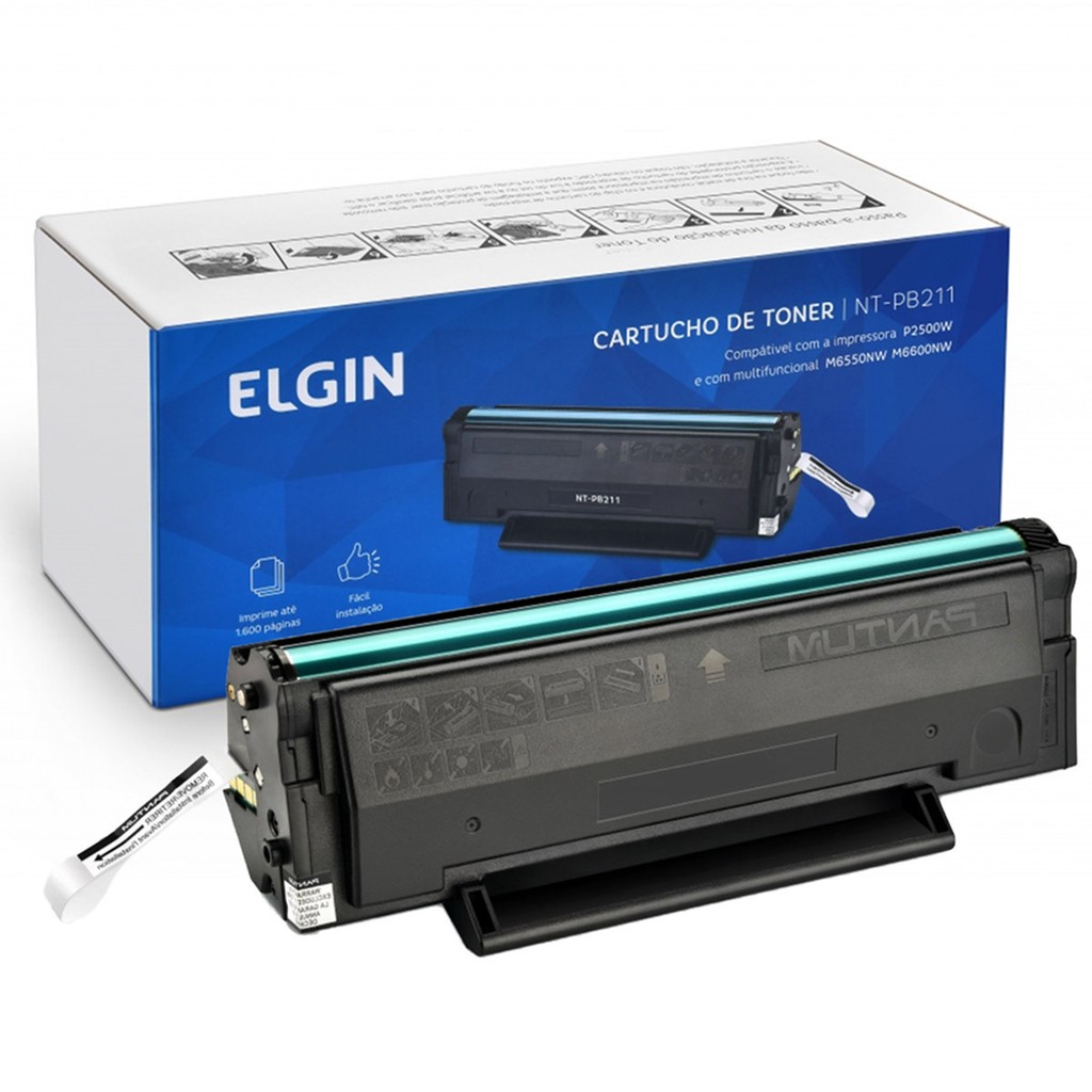 Toner Pantum Nt-pb211 Elgin P2500w M6550wn M6600nw | Shopee Brasil