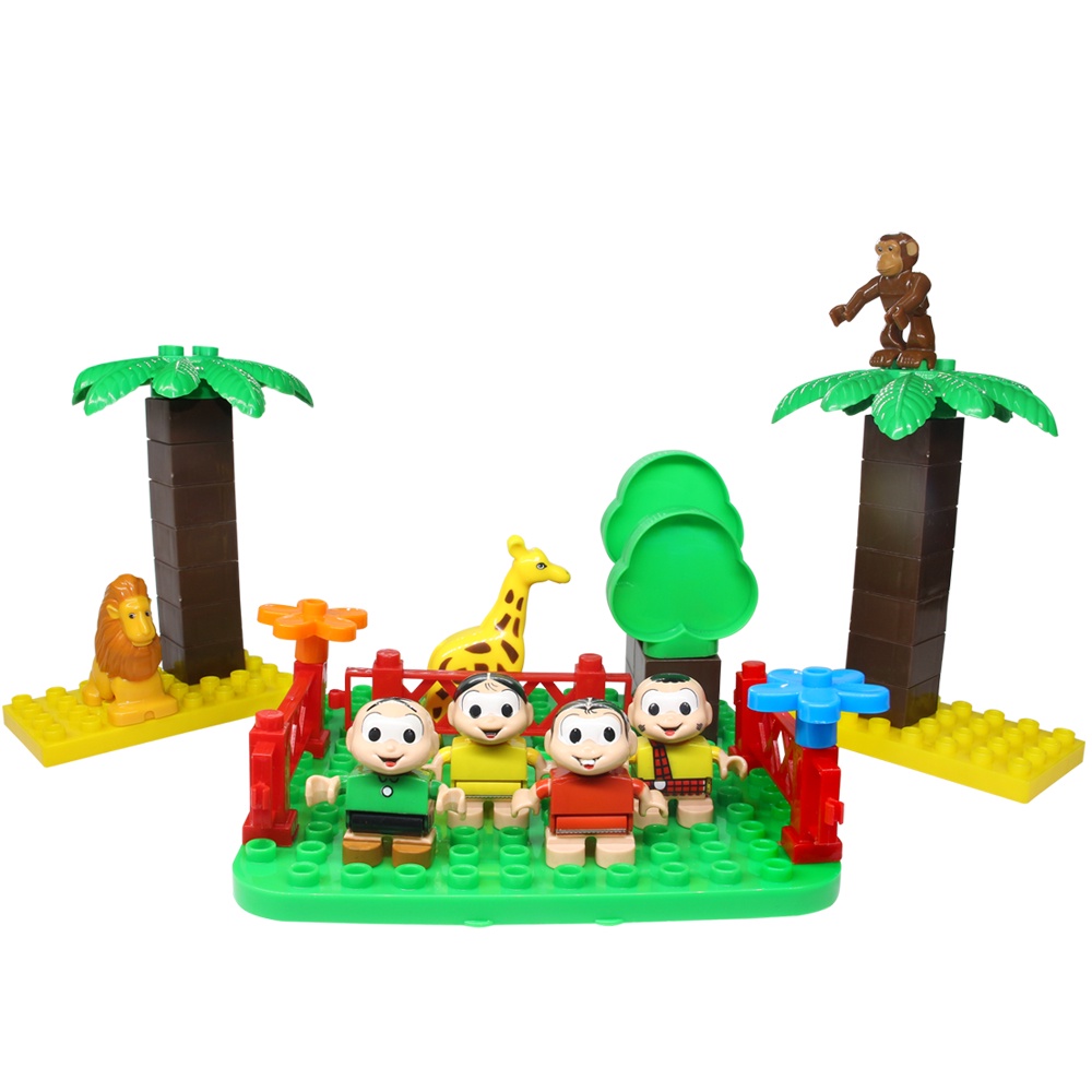 Turma Da Mônica No Zoológico Com Blocos - Monte Líbano | Shopee Brasil