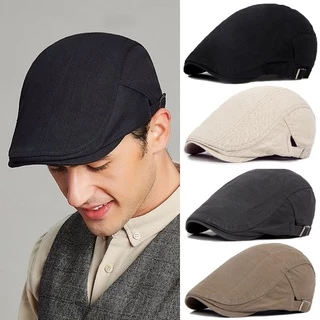 Boina masculina de algodão de cor plana/moda casual bonés/acessórios de inverno/moda de inverno/moda masculina