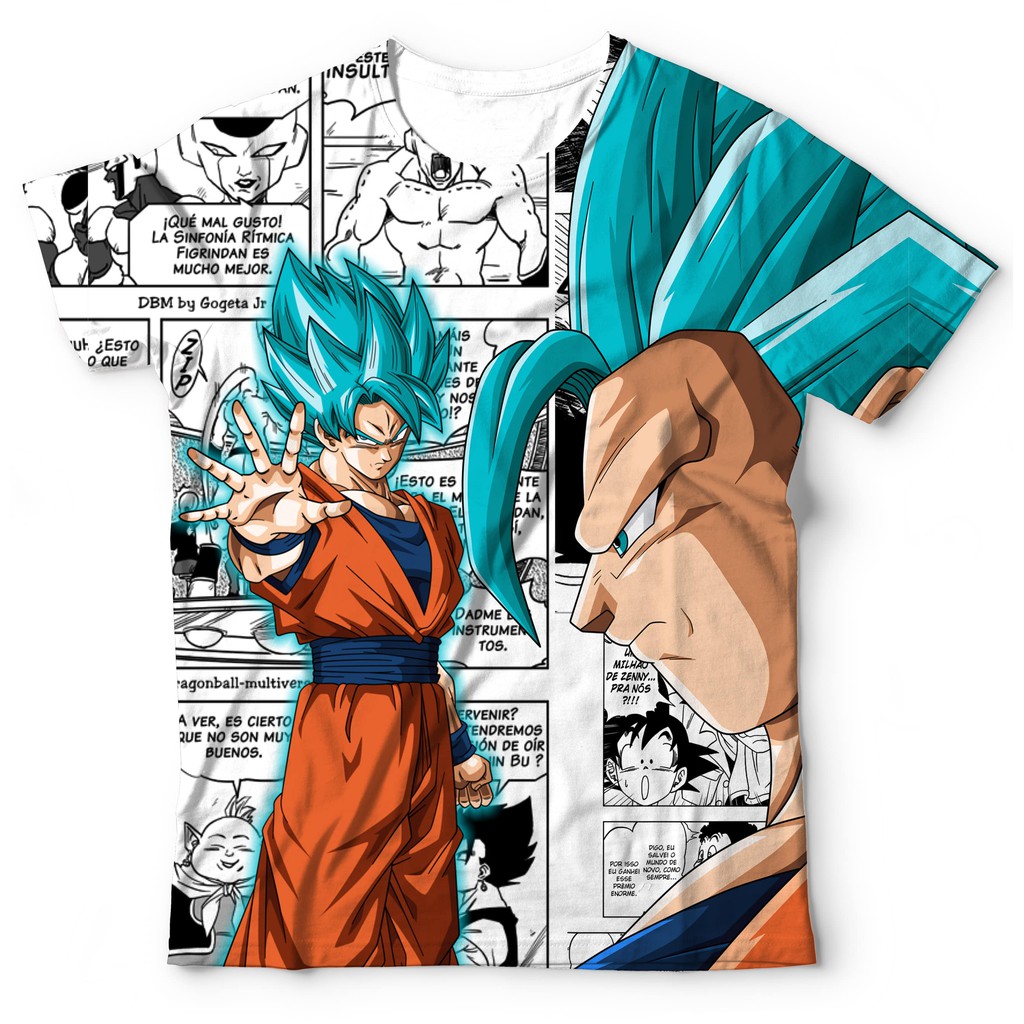Camiseta Camisa Dragon Ball Super Goku SSJ Blue
