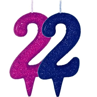 Vela de Aniversário Glitter Stillo Premium para Bolo Festa Infantil