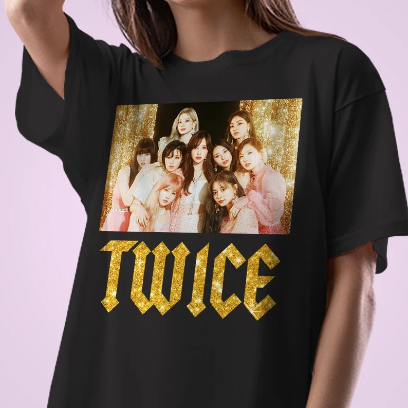 TWICE membros em Coreano T-Shirt animal print camisa para meninos T-shirt  de roupas masculinas - AliExpress