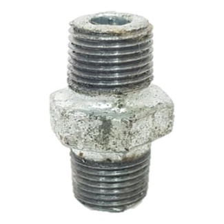 Niple Galvanizado 1/4'' Bsp Polegada Emenda Reta Rosca Macho