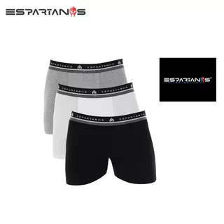 kit com 3 cueca boxer algodão Espartanos