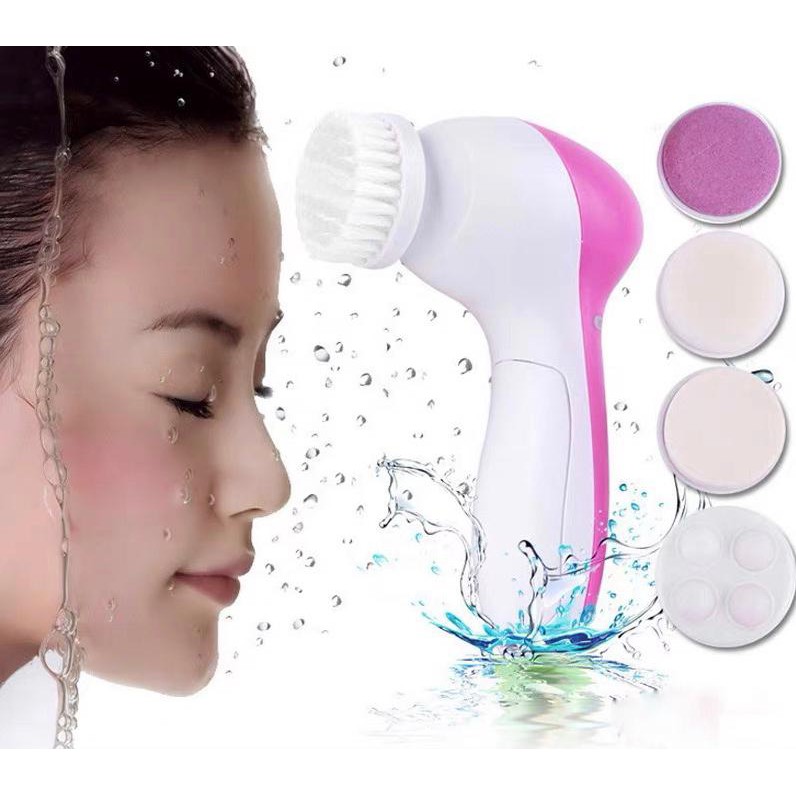 Escova Elétrica Massagem e Limpeza Facial 5 EM 1 | Shopee Brasil