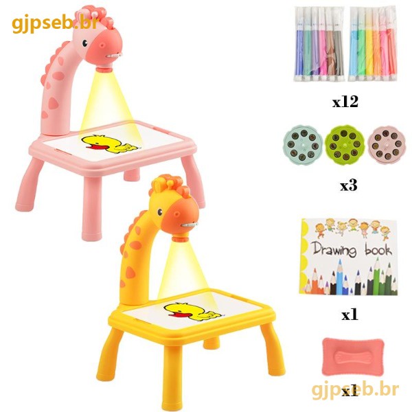 Traço educacional e desenhar projetor brinquedo pintura brinquedo desenho  jogo de tabuleiro plástico projetor pintura brinquedo para crianças criança  idade 3 + - AliExpress