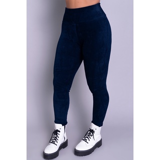 Calça Veludo Legging Feminina Cotelê Cintura Alta Inverno