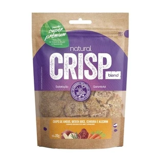 Snack Natural Crisp Blend Chips de Angus, Batata Doce, Cenoura e Alecrim Para Cães 100g