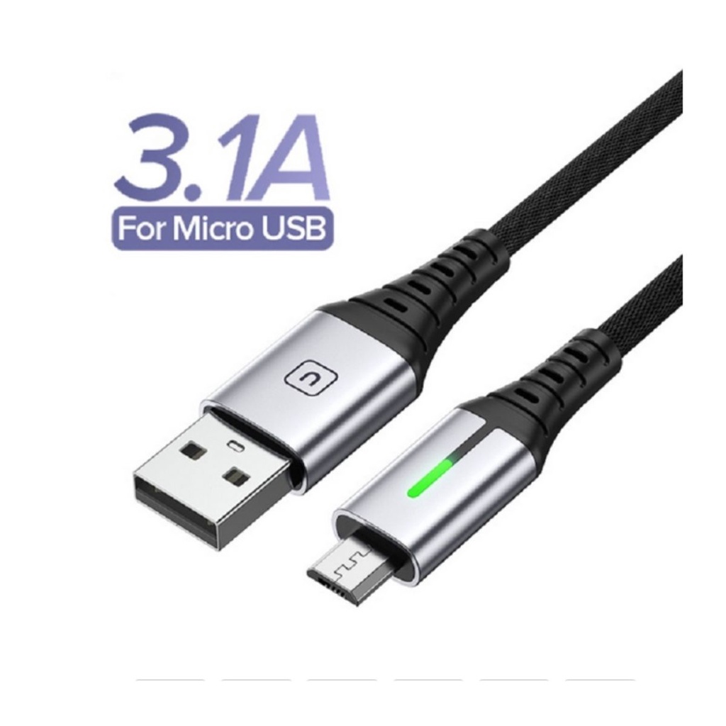 Cabo Micro Usb V8 Android Turbo Nylon Reforçado 1 Metros 10 Cabos Micro Usb V8 Nylon Reforçado 3264