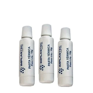 KIT 3 PASTA TÉRMICA DE SILICONE 10g IMPLASTEC