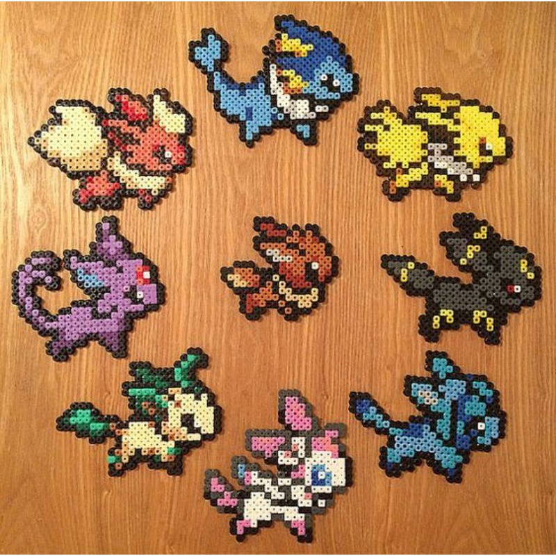Pixel Bead Art Pokemon Eevee Evolution 