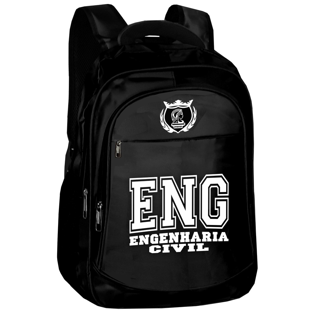 Mochila Bolsa Engenharia Civil Faculdade Profissao Pasta Universitaria ...